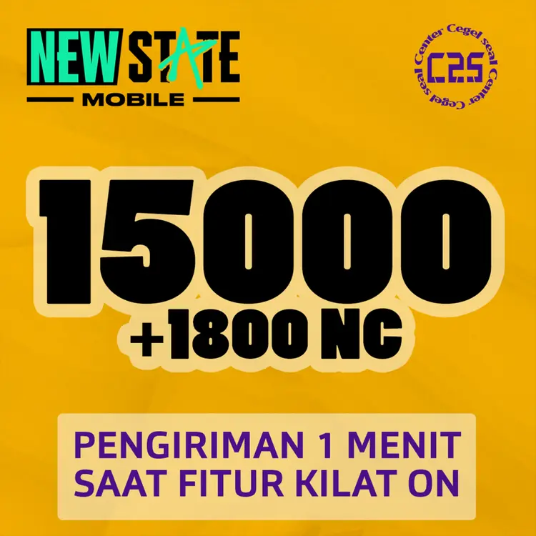 Jual 15.000 NC PUBG NEW STATE Center Cegel Seal | VCGamers