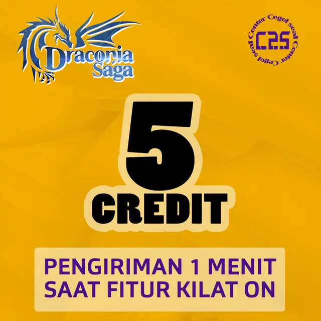Jual 5 Credit (300 Prismite) Draconia Saga Center Cegel Seal | VCGamers