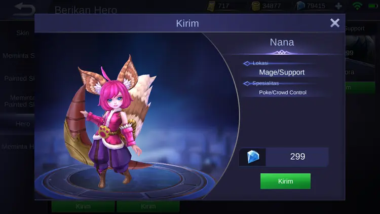 Jual Nana Mobile Legends KALBAR GAME STORE | VCGamers
