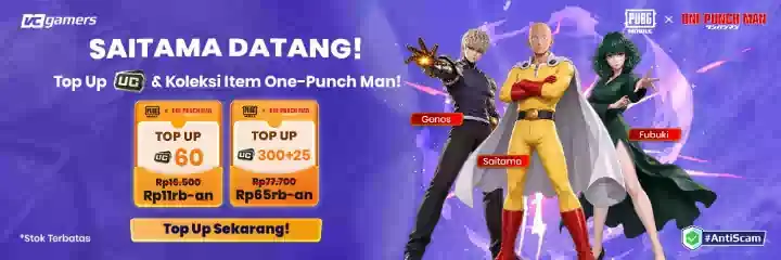 SAITAMA DATANG! TOP UP SEKARANG!