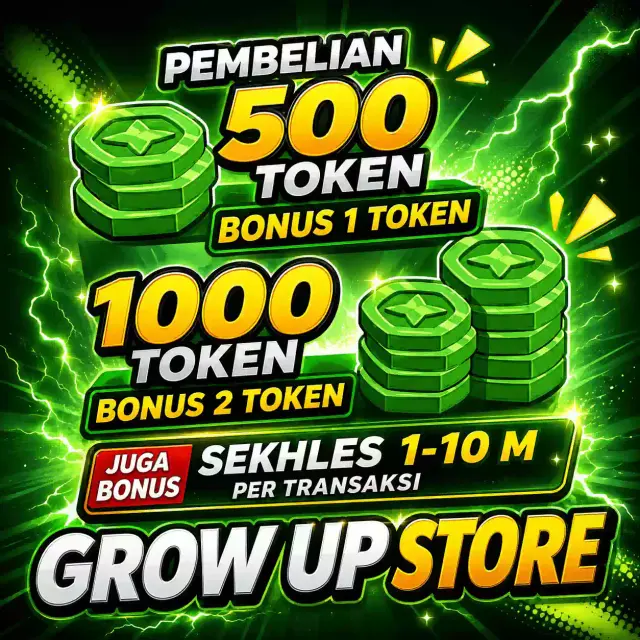 Jual 50 Token Grow A Garden - Roblox Grow Up | VCGamers