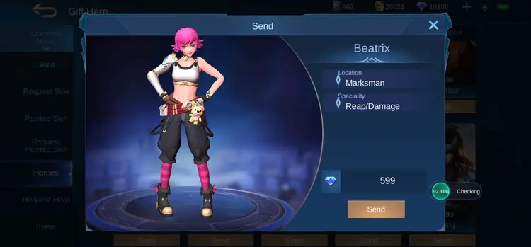 Jual Beatrix Mobile Legends KALBAR GAME STORE | VCGamers