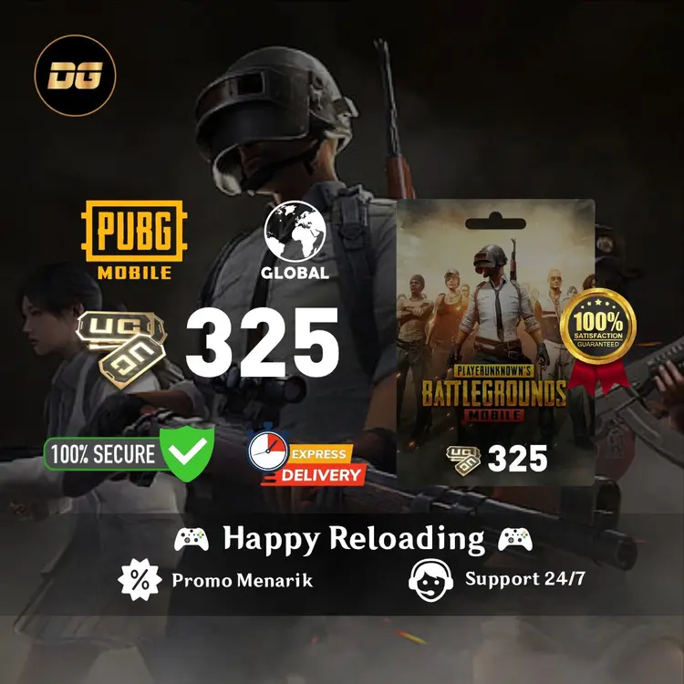 Jual 325 UC PUBG Mobile degamingstore | VCGamers