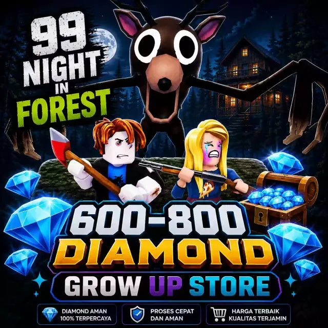 Jual Akun 99 Night In The Forest 600-800 Diamonds 99 Nights in the Forest - Roblox Grow Up | VCGamers