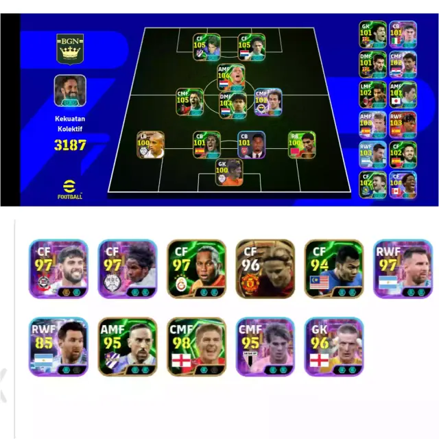 Jual Akun efotball strength 3000+ eFootball Mobile Lumbostore | VCGamers