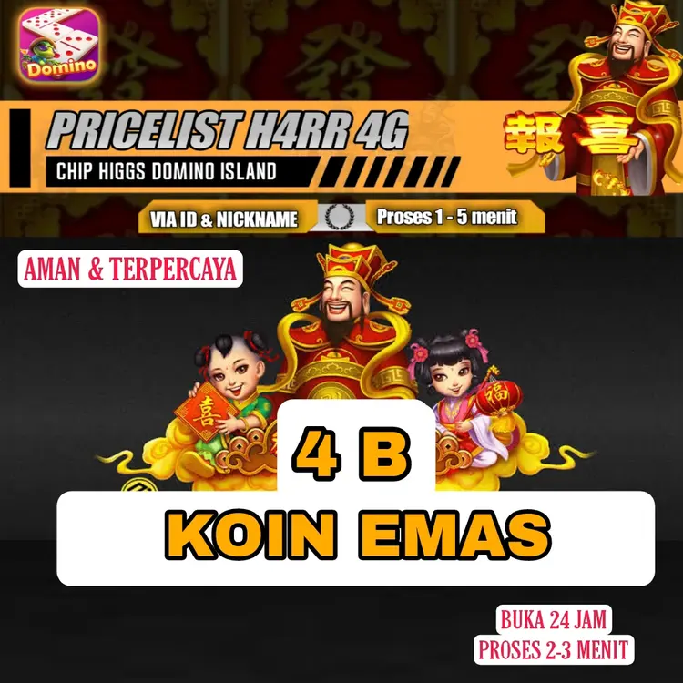 Jual 4B Koin Emas-D Higgs Games Island HARR STORE | VCGamers