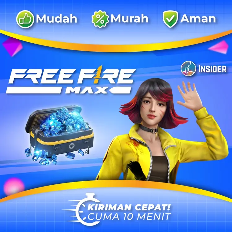 Jual 1.450 Diamond Free Fire MAX Insider Top Up | VCGamers
