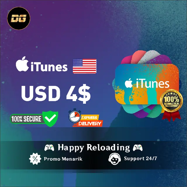 Jual USD 4 iTunes degamingstore | VCGamers