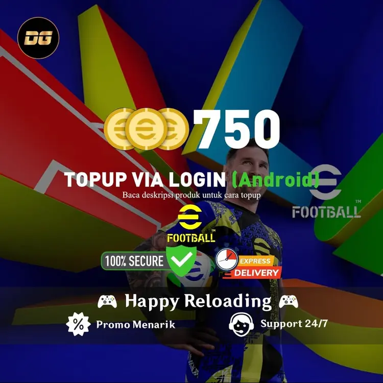 Jual 750 Coin (Android Via Login) eFootball Mobile degamingstore | VCGamers