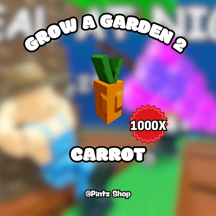 Jual Carrot (Common) Grow a Garden 2 - Roblox Pintz Shop | VCGamers
