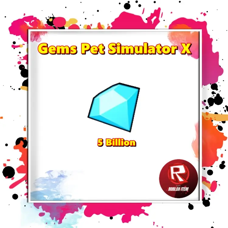 Jual 5B Gems Pet Simulator X Roblox Roblox Gift Roblox Item | VCGamers