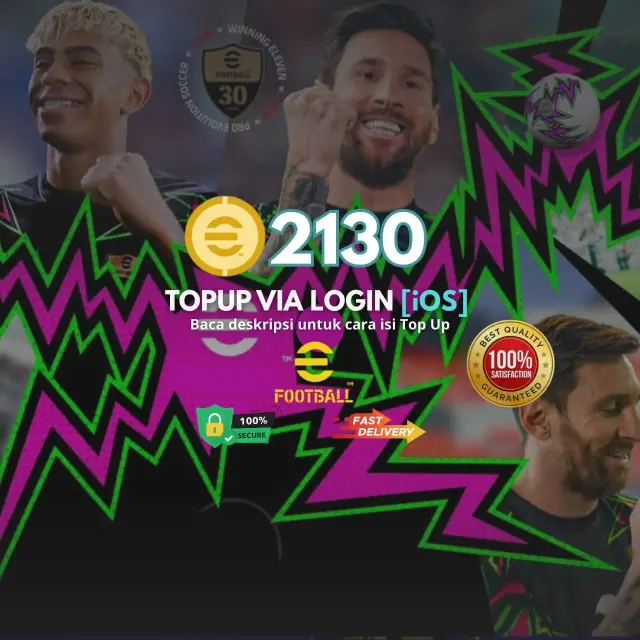 Jual 2.130 Coin (iOS Via Login) eFootball Mobile Hasan Gaming | VCGamers