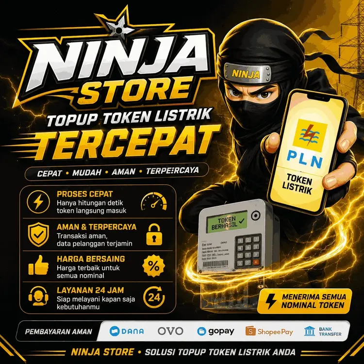 Jual Token Listrik 1.000.000 Token PLN NINJA STORE | VCGamers