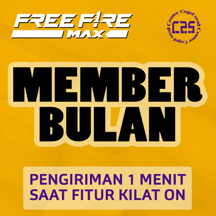Jual Membership Bulanan Free Fire MAX Center Cegel Seal | VCGamers