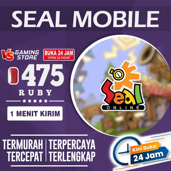 Jual 475  Ruby Seal M Sea Koin Topup | VCGamers