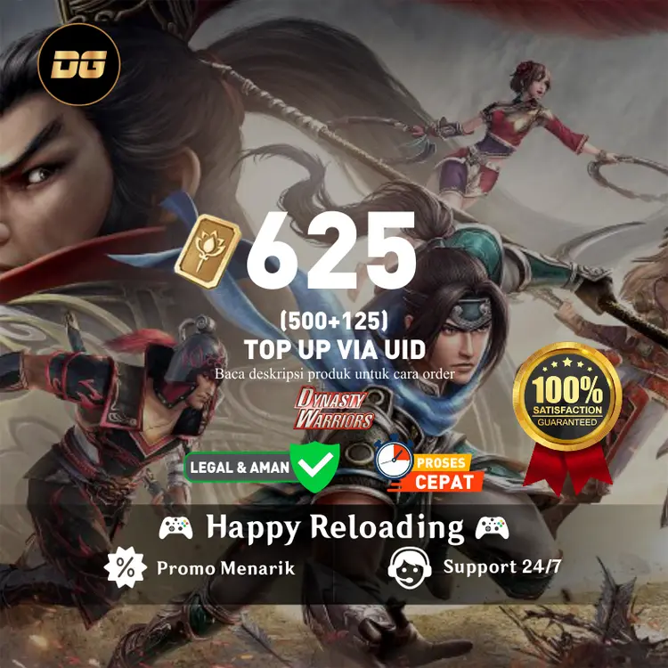Jual 500 + 125 Gold Seal Dynasty Warriors Overlords degamingstore | VCGamers