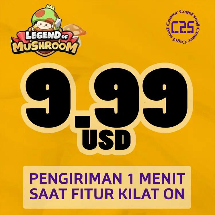 Jual 9.99 USD Legend of Mushroom (Link Payment) Center Cegel Seal | VCGamers