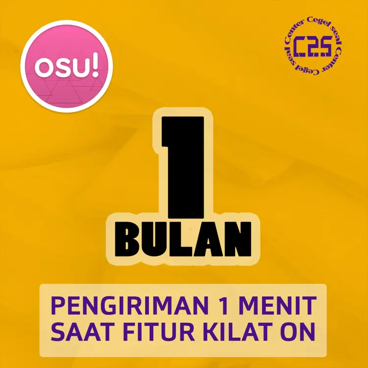 Jual 1 Bulan Osu! Center Cegel Seal | VCGamers