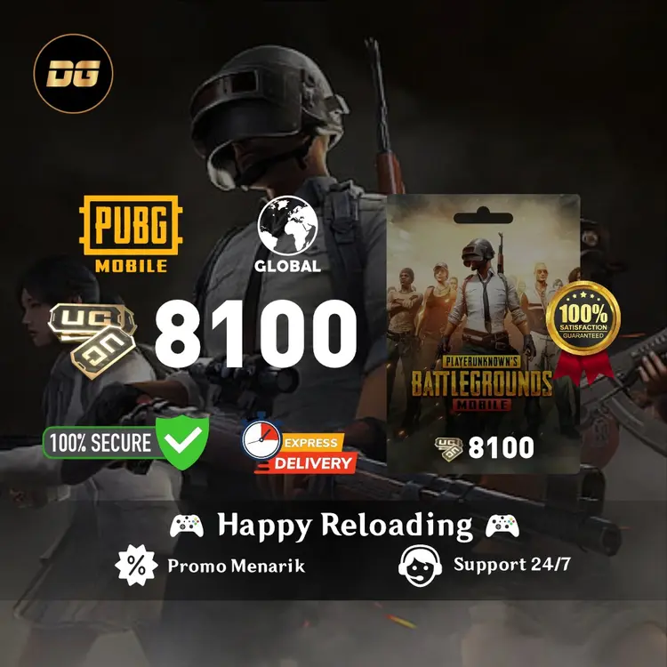 Jual 8.100 UC PUBG Mobile degamingstore | VCGamers