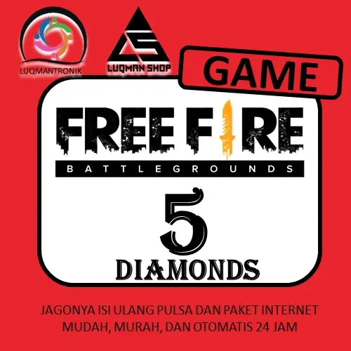 Jual 5 Diamonds Free Fire LUQMANSHOP | VCGamers