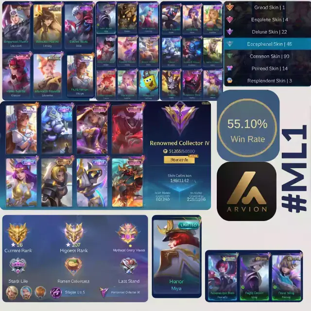 Jual Akun Murah Mobile Legends ARVION | VCGamers
