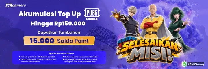 SAITAMA DATANG! TOP UP SEKARANG!