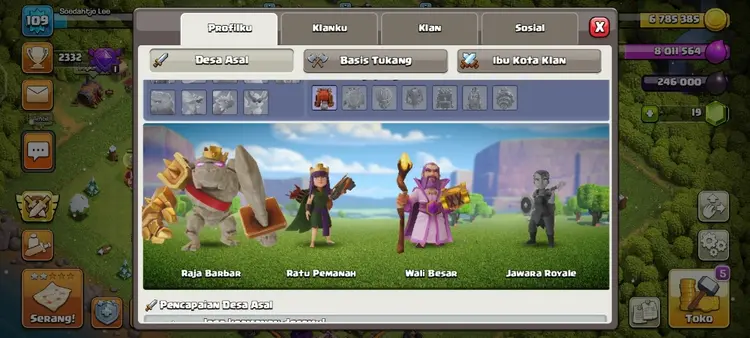 Jual akun coc TH12 Clash of Clans ShibaShop | VCGamers