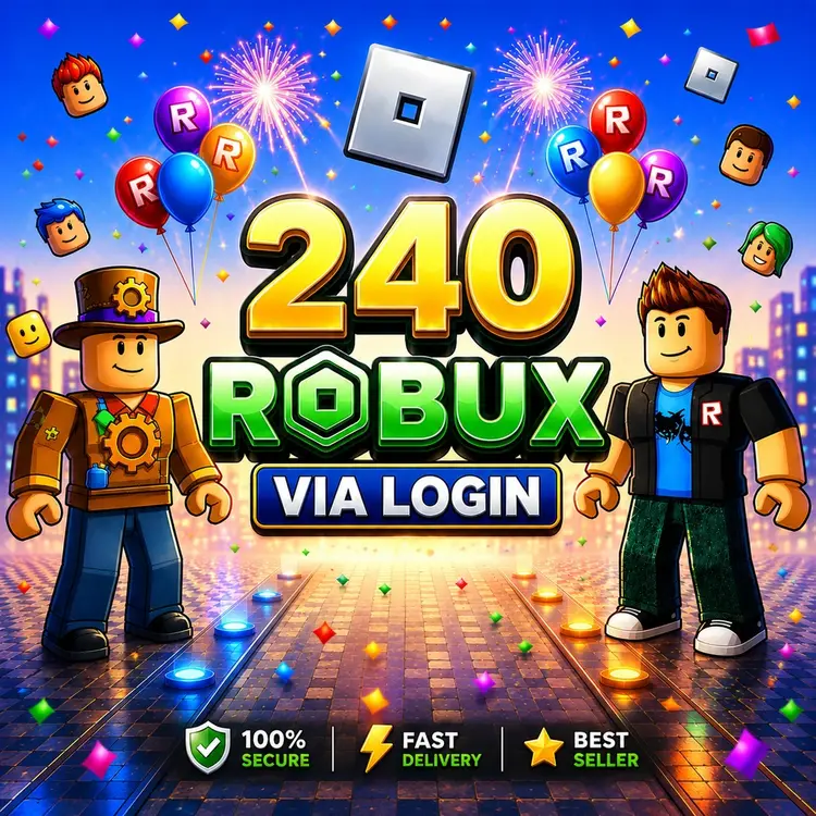 Jual 240 Robux (Via Login) Roblox Hasan Gaming | VCGamers
