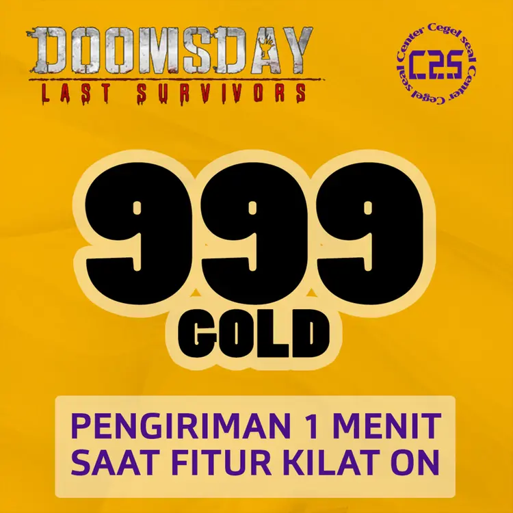 Jual 999 Gold Doomsday : Last Survivor Center Cegel Seal | VCGamers