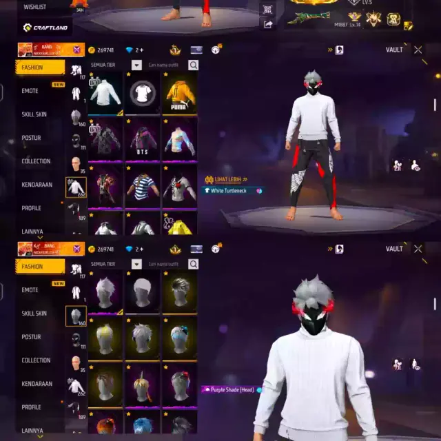 Jual AKUN FREE FIRE GRADE A Free Fire zakk_store30 | VCGamers