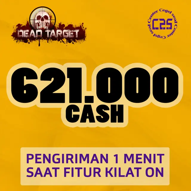Jual 621.000 CASH Dead Target Zombie Center Cegel Seal | VCGamers