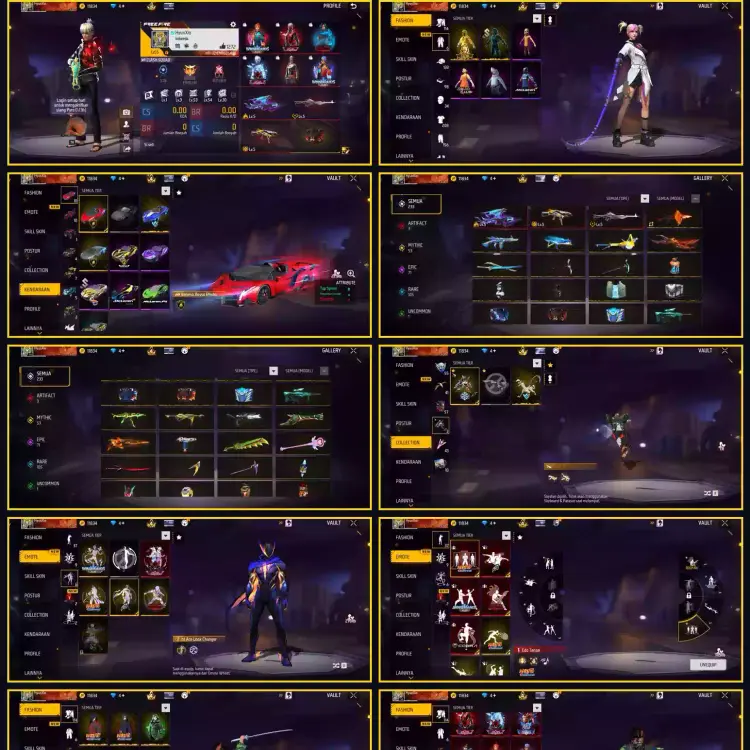 Jual Akun Fress Free Fire Store FKS | VCGamers