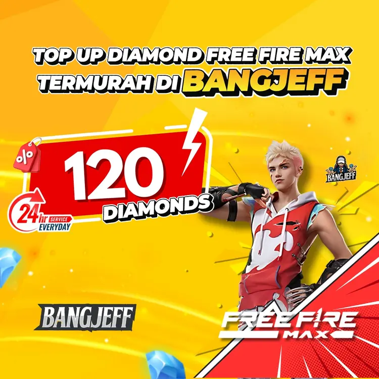 Jual 120 Diamonds Free Fire MAX BANGJEFF | VCGamers
