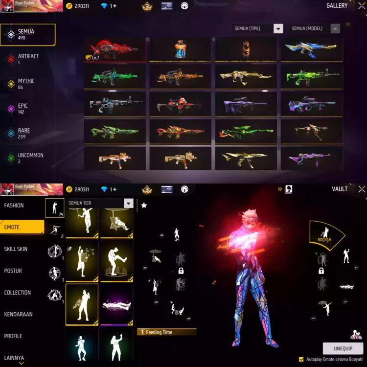 Jual AKUN FREE FIRE GRADE A Free Fire Shopgame Phoo | VCGamers