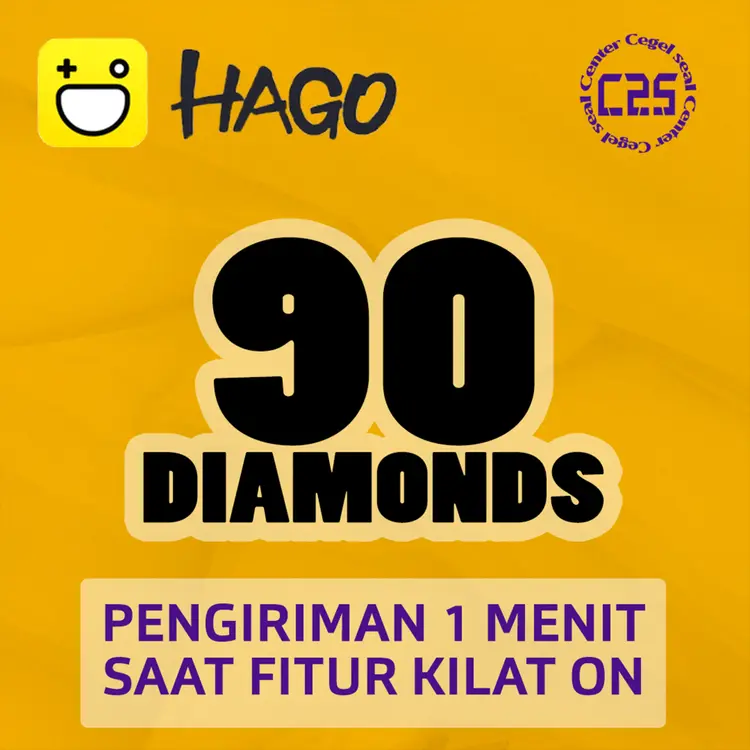 Jual 90 Diamonds - Hago Hago Center Cegel Seal | VCGamers