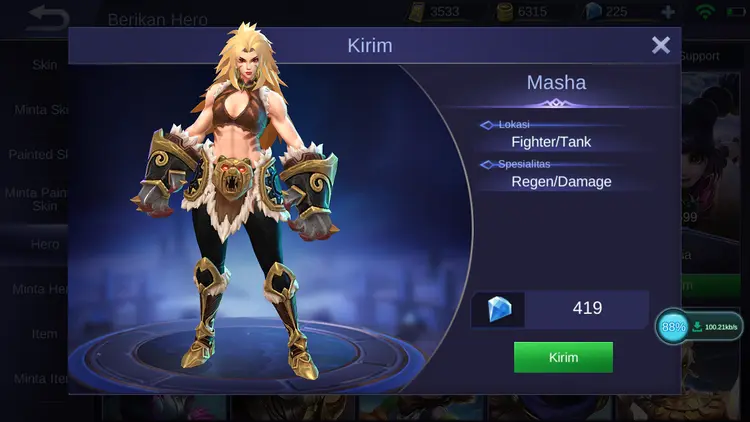 Jual Masha Mobile Legends KALBAR GAME STORE | VCGamers