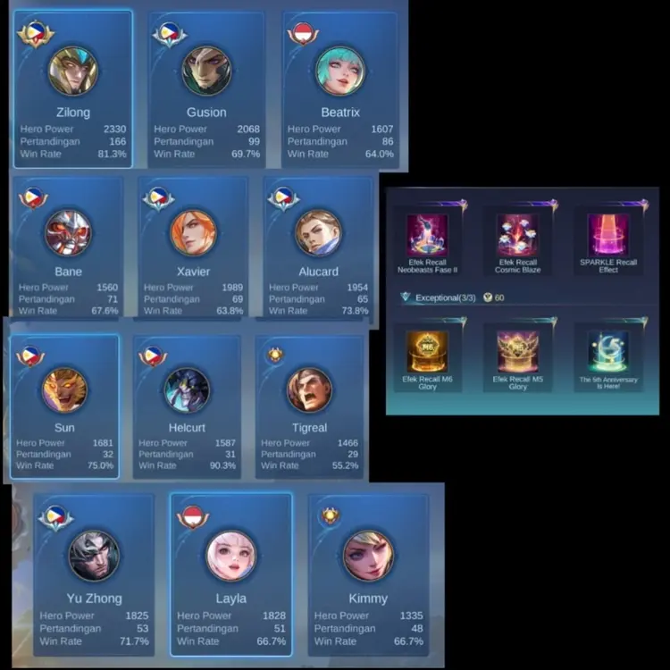 Jual Akun Murah Mobile Legends Kaze_Store | VCGamers