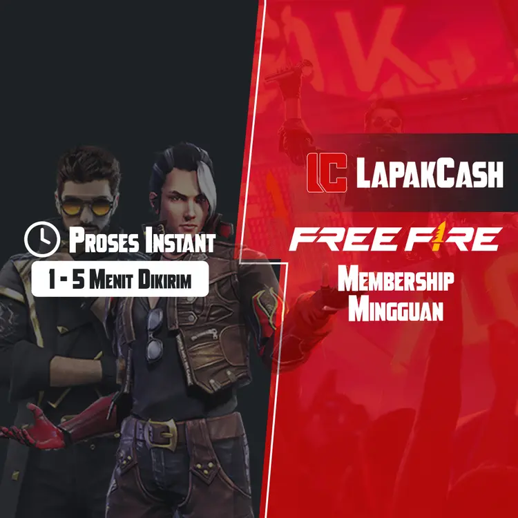 Jual Membership FF Mingguan Free Fire Lapak Cash | VCGamers