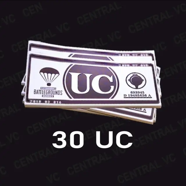 Jual 30 UC PUBG Mobile Central VC | VCGamers