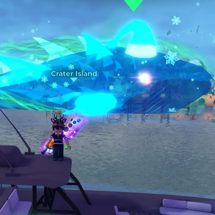 Jual Emerald Winter Whale Holographic Fish It! - Roblox TokoTop | VCGamers