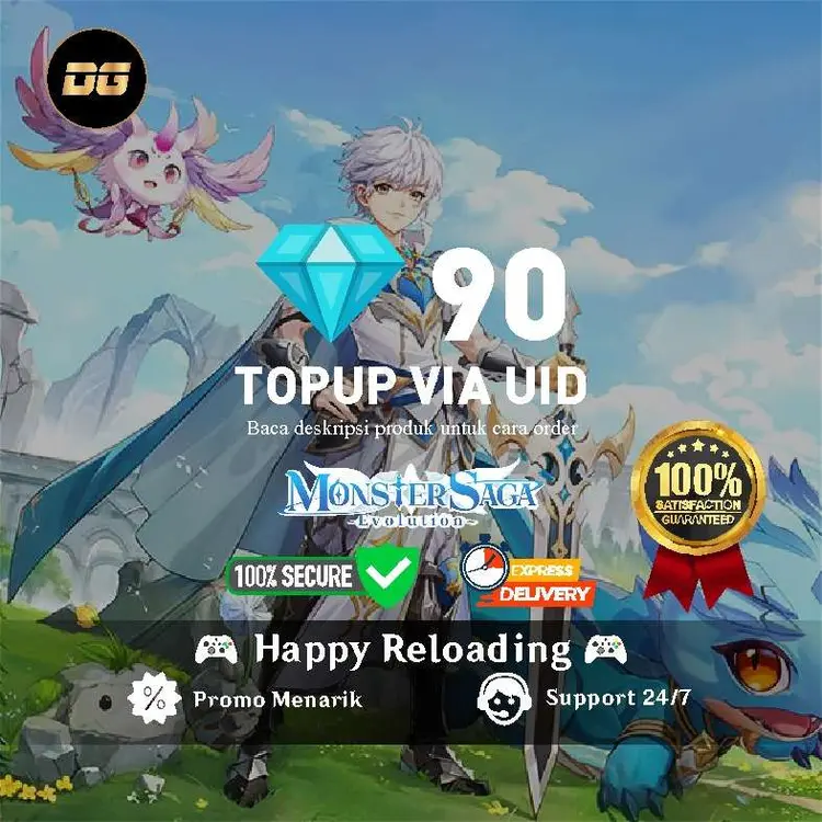 Jual 90 Diamond Monster Saga degamingstore | VCGamers
