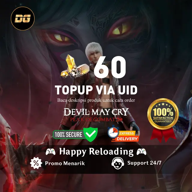 Jual 60 Devil Gems Devil May Cry Peak of Combat degamingstore | VCGamers