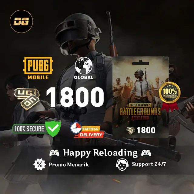 Jual 1.800 UC PUBG Mobile degamingstore | VCGamers