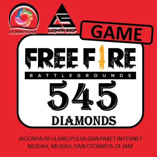Jual 545 Diamonds Free Fire LUQMANSHOP | VCGamers
