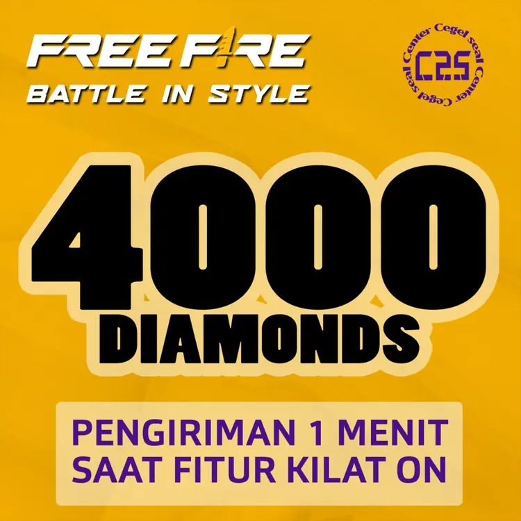 Jual 4.000 Diamonds Free Fire Center Cegel Seal | VCGamers