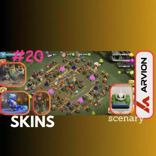 Jual Akun COC Clash of Clans ARVION | VCGamers