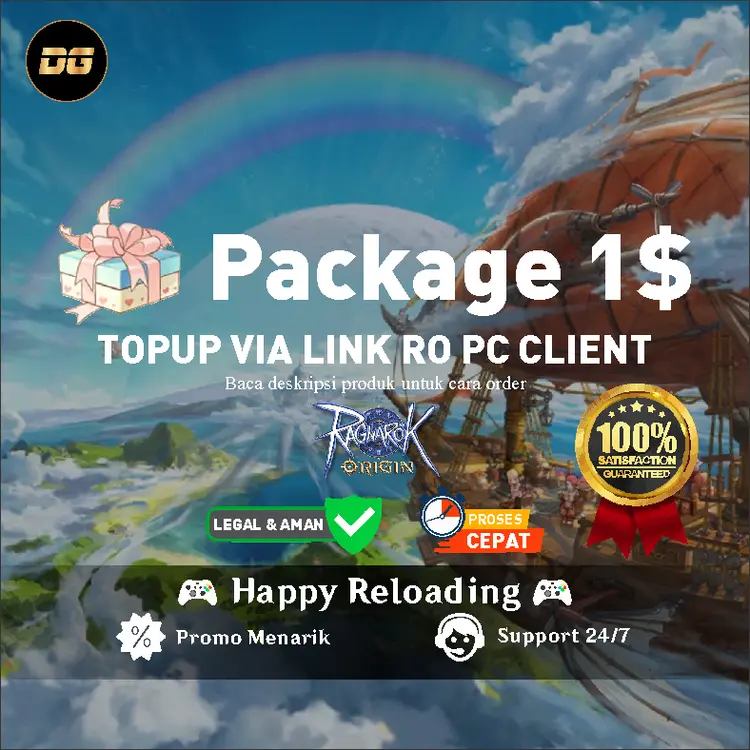 Jual Package 1$ / 15K / 16K IDR Ragnarok Origin Global (Link) degamingstore | VCGamers