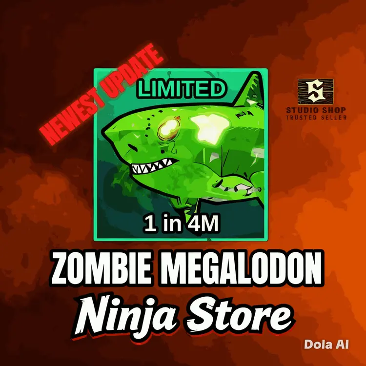 Jual Zombie Megalodon Fish It! - Roblox NINJA STORE | VCGamers