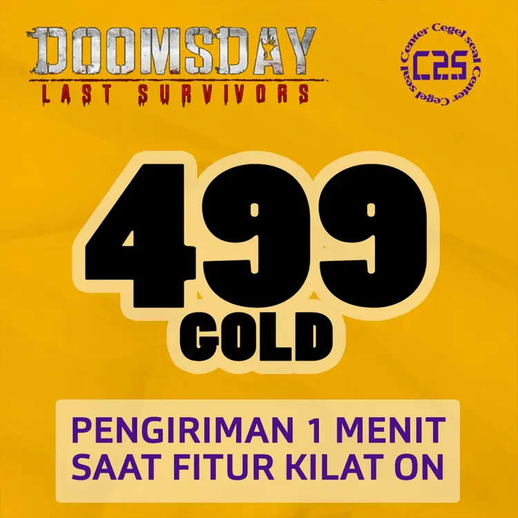 Jual 499 Gold Doomsday : Last Survivor Center Cegel Seal | VCGamers