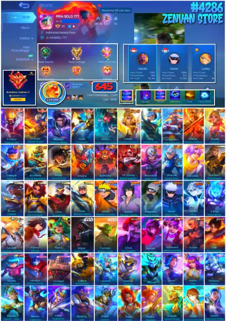 Jual π₯#4286 π645 SKIN πAlucard Obsidian Blade Mobile Legends ZenVan.Store | VCGamers